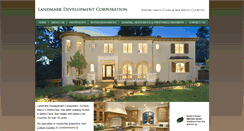 Desktop Screenshot of landmarkdevelopmentcorporation.com