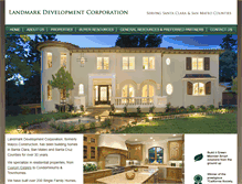 Tablet Screenshot of landmarkdevelopmentcorporation.com